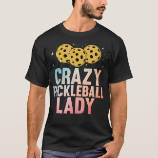 Cute Pickleball Art For Women Mom Grandma Pickle B T-Shirt