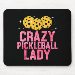 Cute pickleball art for women mom grandma pickle mouse pad