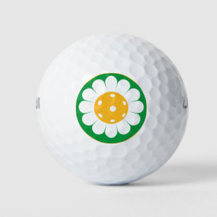 Cute pickleball daisy golf balls