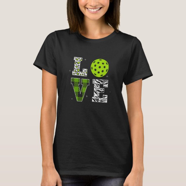 Cute Pickleball  For Women Ladies I Love Picklebal T-Shirt (Front)