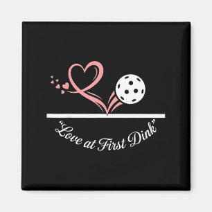 Cute pickleball heart pickleball valentine's day magnet