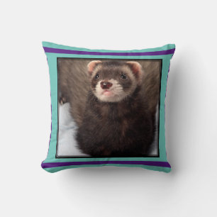 Cute Picture of Sable Ferret Cushion