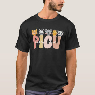 Cute PICU Nurse Pediatric Intensive Care Unit T-Shirt