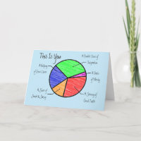 Cute Pie Chart Friends & Lovers Personalised