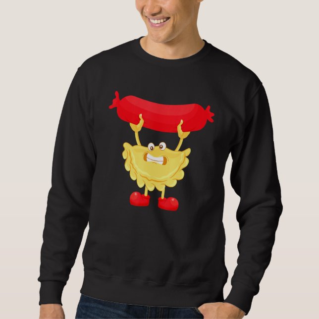 Cute Pierogi Kielbasa For Men Women Sausage Polish Sweatshirt (Front)