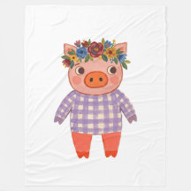 Cute Pig Blanket