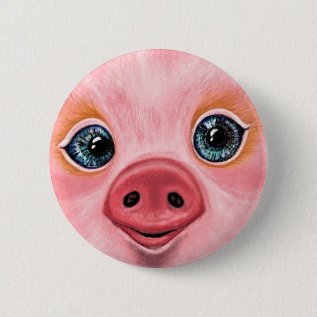 Cute Pig Button (Front)