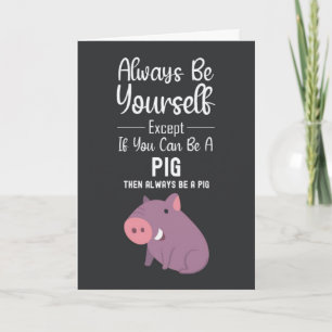 Cute Pig Cards Funny Humour Humourous Animal Farm