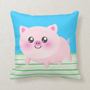 Cute pig cartoon cushion