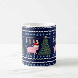 Cute Pig Christmas Coffee Mug