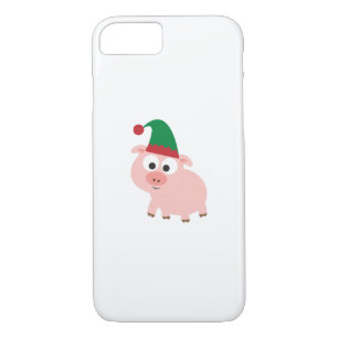 Cute Pig Christmas Elf iPhone 8/7 Case