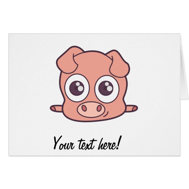 Cute pig clipart (Front Horizontal)