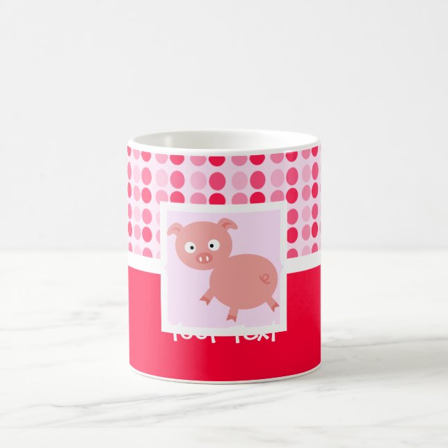 Cute Pig Coffee Mug (Center)