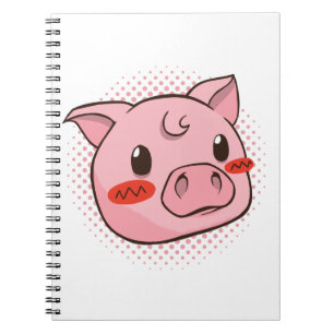 Cute Pig Costume Gift For Piggy Lovers Notebook
