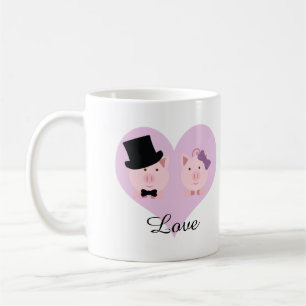 Cute Pig Couple Coffee Mug