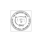 Cute Pig Custom Family Name Round Return Address