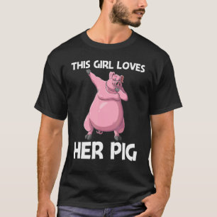 Cute Pig For Girls Kids Livestock Animal Food 1 T-Shirt