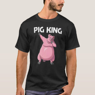 Cute Pig For Men Dad Livestock Animal Food T-Shirt