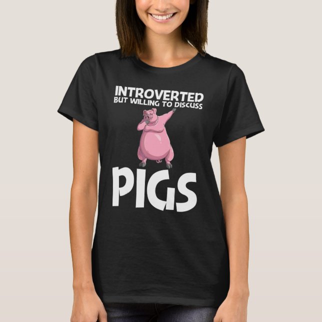 Cute Pig For Men Women Livestock Animal Food  1 T-Shirt (Front)