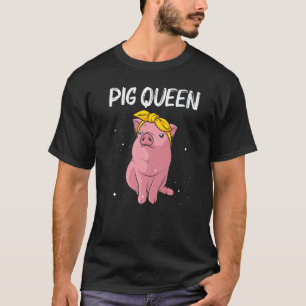 Cute Pig For Women Girls Mum Pig Farmer Hog Swine T-Shirt