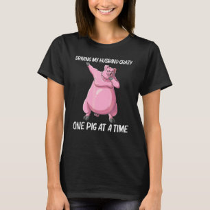 Cute Pig For Women Mum Livestock Animal Food T-Shirt