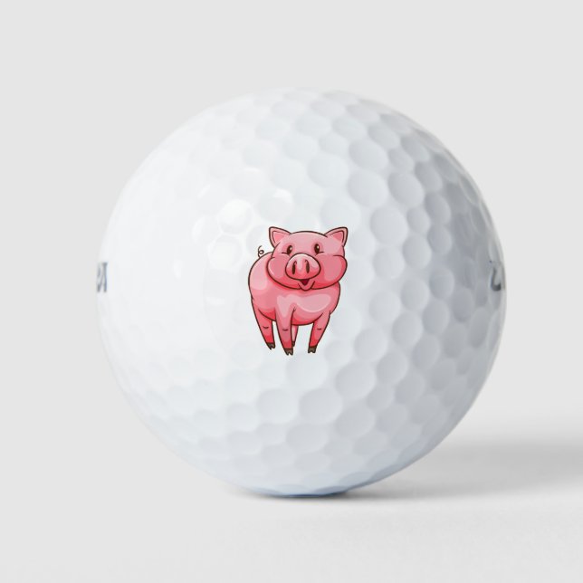 Cute pig golf balls (Front)