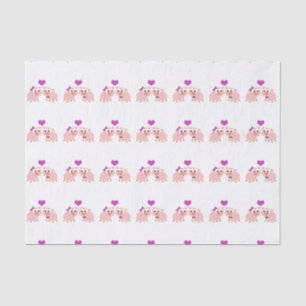 Cute Pig Love Tissue Paper