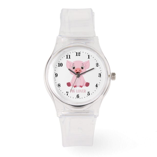 cute pig lover animal watch (Front)