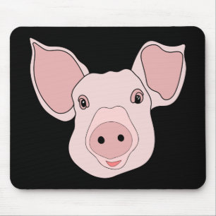 Cute Pig Lover Farmers Wife Farm Girl Cartoon Mouse Pad