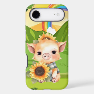 cute pig lovers sunflower