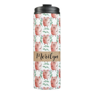 Cute Pig Nursery School Design – Adorable Farm  Thermal Tumbler