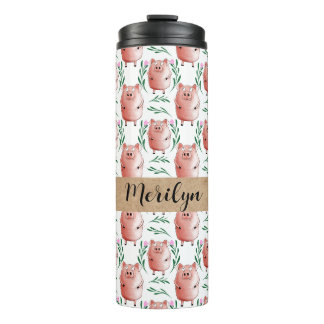 Cute Pig Nursery School Design – Adorable Farm Thermal Tumbler