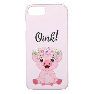 Cute Pig Oink Pig Lover iPhone 8/7 Case