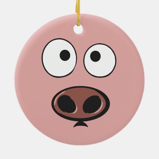 Cute Pig Ornament (Back)