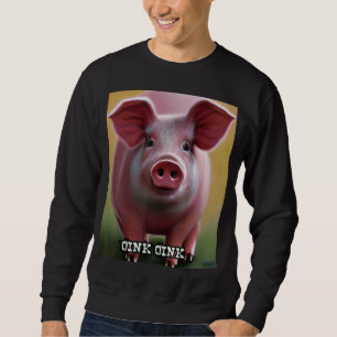 Cute Pig Piggie Oink Oink 19 Sweatshirt