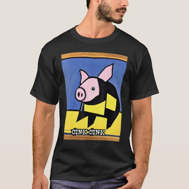 Cute Pig Piggie Oink Oink 31 T-Shirt (Front)