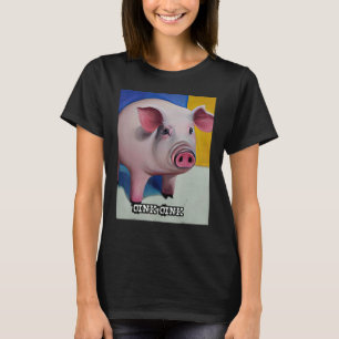 Cute Pig Piggie Oink Oink 45 T-Shirt