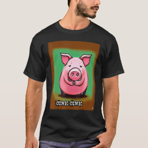 Cute Pig Piggie Oink Oink_4 T-Shirt