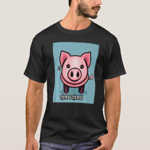 Cute Pig Piggie Oink Oink  50 T-Shirt