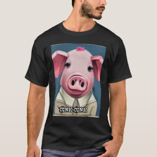 Cute Pig Piggie Oink Oink 52 T-Shirt