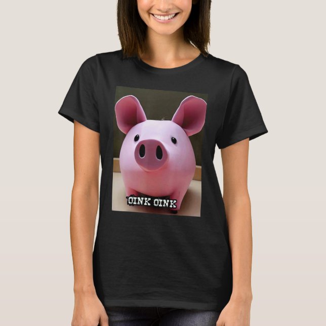 Cute Pig Piggie Oink Oink 59 T-Shirt (Front)