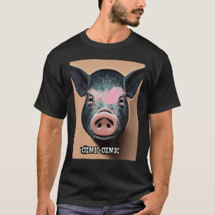 Cute Pig Piggie Oink Oink 60 T-Shirt