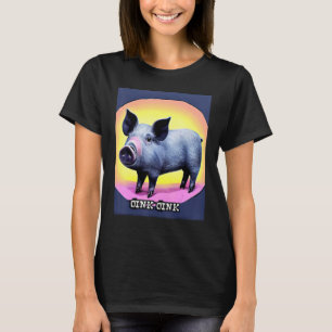 Cute Pig Piggie Oink Oink_9 T-Shirt