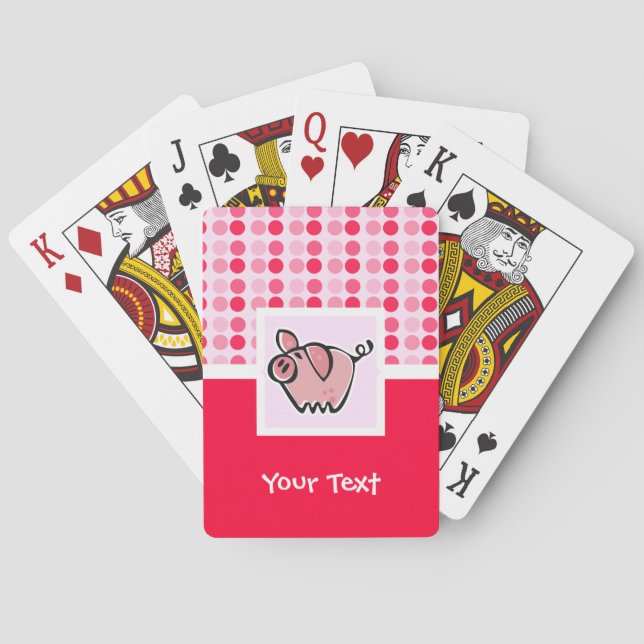 Cute Pig Playing Cards (Back)