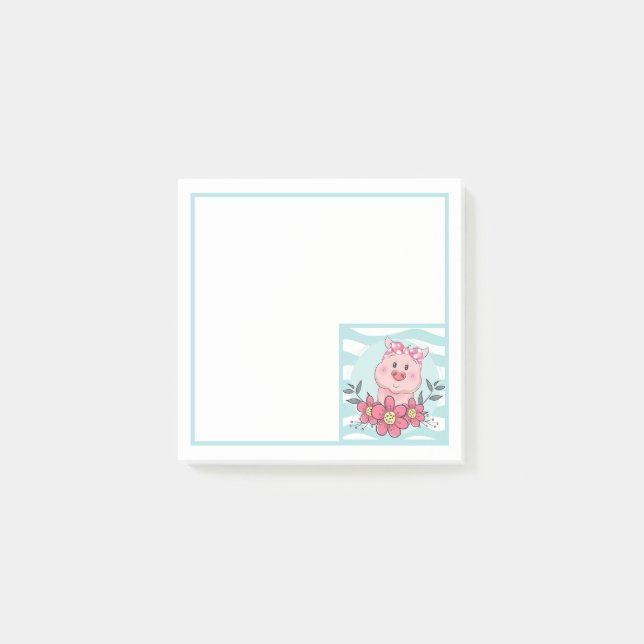 Cute Pig Post-it Notes (Front)