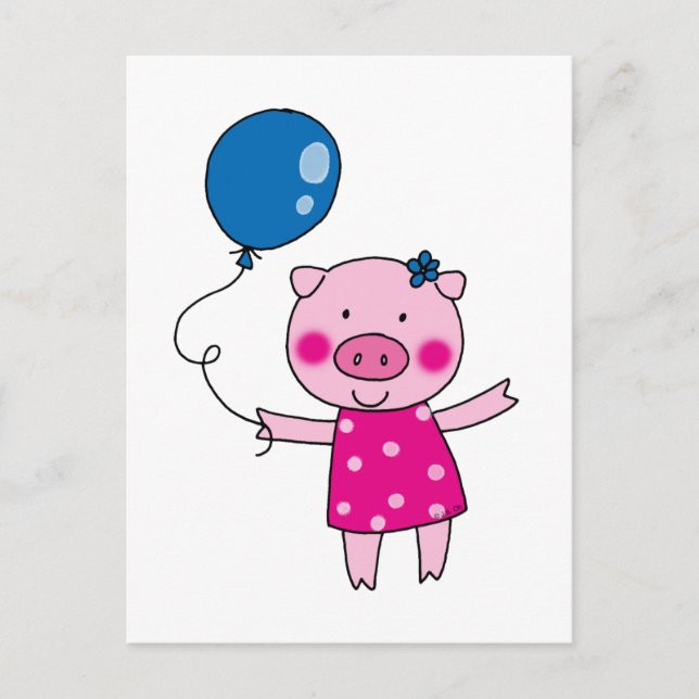 Cute pig postcard (Front)