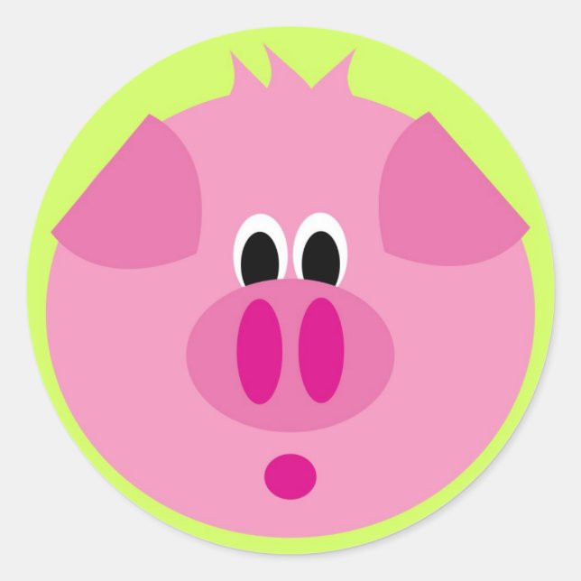 Cute Pig Sticker (Front)