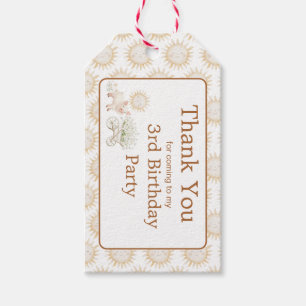 Cute Pig Wheelbarrow Baby Shower Birthday Gift Tags
