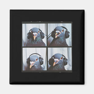 Cute Pigeon Face Autism Sensory Bird Autistic Pige Magnet