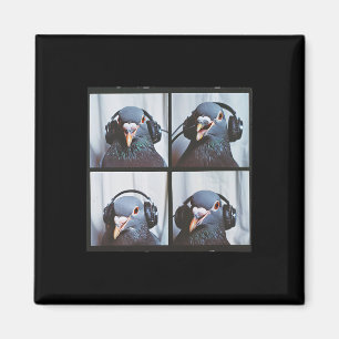 Cute Pigeon Face Autism Sensory Bird Autistic Pige Magnet